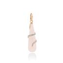 9ct-Rose-Gold-Rose-Quartz-Diamond-Teardrop-Swirl-Enhancer-Pendant Sale