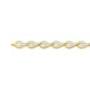 9ct-Gold-Diamond-Teardrop-Link-Bracelet Sale