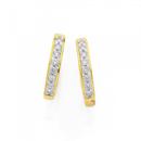 9ct-Gold-Diamond-Huggie-Earrings Sale