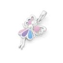 Silver-PinkPurpleBlue-Enamel-Fairy-Pendant Sale