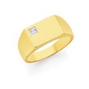 9ct-Gold-Diamond-Signet-Gents-Ring Sale