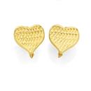 9ct-Gold-Concave-Heart-Huggie-Earrings Sale