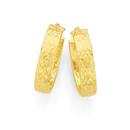 9ct-Gold-4x15mm-Half-Round-Hoop-Earrings Sale