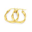 9ct-Gold-15mm-Ribbon-Twist-Hoop-Earrings Sale