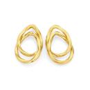 9ct-Gold-Double-Twist-Pear-Stud-Earrings Sale