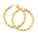 9ct-30mm-Twist-Hoop-Earrings Sale