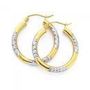 9ct-Two-Tone-Gold-20mm-Hoop-Earrings Sale