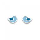 Sterling-Silver-Enamel-Bluebird-Earrings Sale