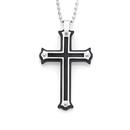 Stainless-Steel-Black-With-Frames-Fancy-Cross-Pendant Sale