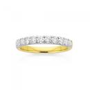 9ct-Gold-Diamond-Claw-Set-Band Sale