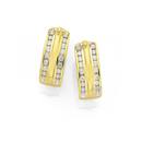 9ct-Gold-Diamond-Huggie-Earrings Sale