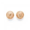 9ct-Rose-Gold-8mm-Diamond-cut-Ball-Stud-Earrings Sale