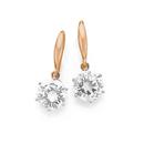 9ct-Rose-Gold-Cubic-Zirconia-Hook-Earrings Sale