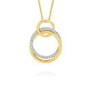 9ct-Gold-Diamond-Triple-Circle-Pendant Sale