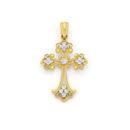 9ct-Two-Tone-Gold-Cross-Pendant Sale