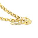9ct-Gold-19cm-Solid-Diamond-Natural-Ruby-Padlock-Bracelet Sale