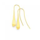 9ct-Gold-Bomber-Wishbone-Drop-Earrings Sale