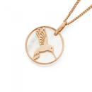 9ct-Rose-Gold-Hummingbird-Pendant-with-Mother-of-Pearl Sale