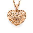 9ct-Rose-Gold-Filigree-Puff-Heart-Enhancer-Pendant Sale