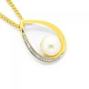 9ct-Gold-Cultured-Freshwater-Pearl-Pendant Sale