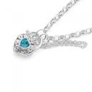 Sterling-Silver-Blue-Topaz-Padlock-Bracelet Sale