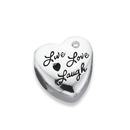Silver-Your-Story-Live-Laugh-Love-Heart-Bead Sale