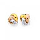 9ct-Gold-Tri-Tone-5mm-Love-Knot-Stud-Earrings Sale