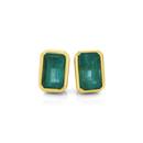 9ct-Gold-Natural-Emerald-Stud-Earrings Sale
