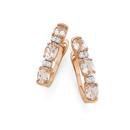 9ct-Rose-Gold-Morganite-with-Diamond-Accents-Huggie-Earrings Sale