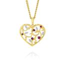 9ct-Gold-Natural-Ruby-Open-Heart-Pendant Sale