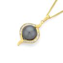 9ct-Gold-Cultured-Tahitian-Pearl-18ct-Diamond-Pendant Sale