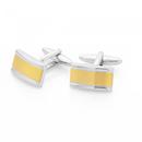 Two-Tone-Brushed-Cufflinks Sale