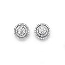 9ct-White-Gold-Diamond-Cluster-Stud-Earrings Sale