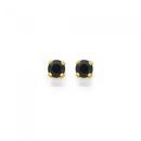 9ct-Gold-Black-Sapphire-Stud-Earrings Sale