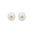 9ct-White-Gold-Cultured-Freshwater-Pearl-Stud-Earrings Sale