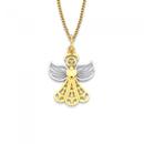 9ct-Gold-Two-Tone-Angel-Pendant Sale