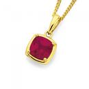 9ct-Created-Ruby-Pendant Sale