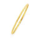 9ct-Gold-65mm-Solid-Embossed-Bangle Sale