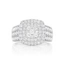 LIMITED-EDITION-9ct-White-Gold-Diamond-Dress-Ring Sale
