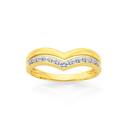 9ct-Gold-Diamond-Double-V-Shape-Dress-Ring Sale