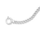 Silver-20cm-Open-Curb-Bolt-Bracelet Sale