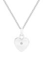 Silver-10mm-1-Point-Diamond-Heart-Pendant Sale