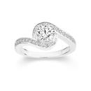 Silver-CZ-Solitaire-With-CZ-Channel-Twist-Ring Sale