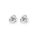 Silver-Knot-Stud-Earrings Sale