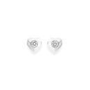 Silver-CZ-Small-Heart-Studs Sale