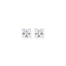 Sterling-Silver-4x4mm-Cubic-Zirconia-Square-Studs Sale