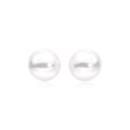 Silver-7x75mm-Grade-A-Cultured-Freshwater-Pearl-Stud-Earrings Sale