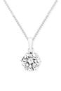 Silver-CZ-6-Claw-Round-Pendant Sale