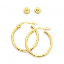 9ct-Gold-Stud-Earrings-Hoop-Earrings-Set Sale