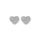 Silver-Small-Pave-CZ-Heart-Stud-Earrings Sale